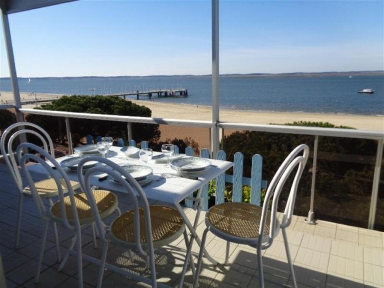 Appartement T3 Au Centre D'Arcachon Avec Vue Mer, Terrasse Et Parking Securise - Fr-1-374-74 Eksteriør bilde